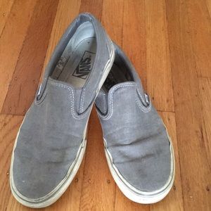 Grey slip on vans
